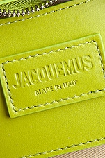 JACQUEMUS Le Bisou Bag in Neon Green, view 6, click to view large image.