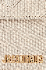 JACQUEMUS Le Chiquito Moyen Bag in Light Greige, view 8, click to view large image.