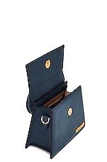 JACQUEMUS Le Chiquito Noeud Bag in Dark Navy, view 6, click to view large image.