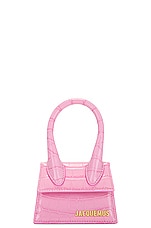 JACQUEMUS Le Chiquito Bag in Pink, view 3, click to view large image.