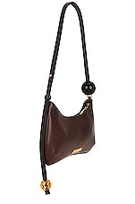JACQUEMUS Le Bisou Perle Bag in Medium Brown, view 4, click to view large image.