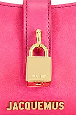 JACQUEMUS Le Bisou Cadenas Bag in Dark Pink, view 7, click to view large image.