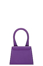 JACQUEMUS Le Chiquito Bag in Purple, view 3, click to view large image.