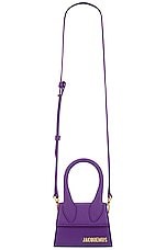 JACQUEMUS Le Chiquito Bag in Purple, view 6, click to view large image.