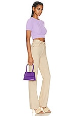 JACQUEMUS Le Chiquito Moyen Bag in Purple, view 2, click to view large image.