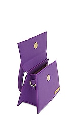 JACQUEMUS Le Chiquito Moyen Bag in Purple, view 5, click to view large image.