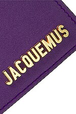 JACQUEMUS Le Chiquito Moyen Bag in Purple, view 7, click to view large image.