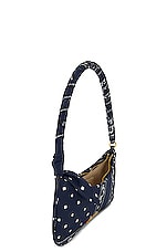 JACQUEMUS Le Bisou Bandana Bag in Print Navy Paisley, view 5, click to view large image.
