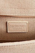 JACQUEMUS Le Grand Bambino Bag in Light Greige, view 7, click to view large image.