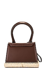 JACQUEMUS Le Chiquito Moyen Cordao Bag in Brown, view 4, click to view large image.
