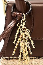 JACQUEMUS Le Chiquito Moyen Cordao Bag in Brown, view 8, click to view large image.