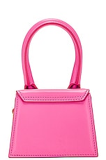 JACQUEMUS Le Chiquito Bag in Neon Pink, view 4, click to view large image.