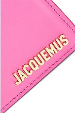 JACQUEMUS Le Chiquito Bag in Neon Pink, view 7, click to view large image.