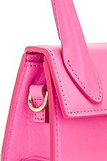 JACQUEMUS Le Chiquito Bag in Neon Pink, view 8, click to view large image.