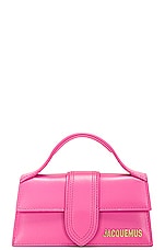 JACQUEMUS Le Bambino Bag in Neon Pink, view 3, click to view large image.
