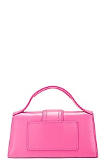 JACQUEMUS Le Bambino Bag in Neon Pink, view 4, click to view large image.