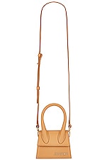 JACQUEMUS Le Chiquito Bag in Camel, view 1, click to view large image.
