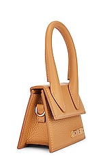 JACQUEMUS Le Chiquito Bag in Camel, view 5, click to view large image.