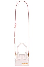 JACQUEMUS Le Chiquito Bag in Pale Pink, view 1, click to view large image.