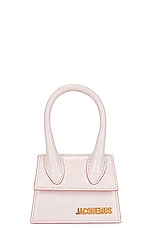 JACQUEMUS Le Chiquito Bag in Pale Pink, view 3, click to view large image.