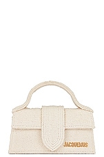 JACQUEMUS Le Bambino Bag in Off White, view 3, click to view large image.