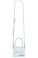 JACQUEMUS Le Chiquito Bag in Light Blue, view 1, click to view large image.