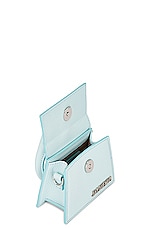 JACQUEMUS Le Chiquito Bag in Light Blue, view 6, click to view large image.