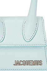 JACQUEMUS Le Chiquito Bag in Light Blue, view 8, click to view large image.