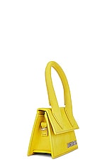 JACQUEMUS Le Chiquito Bag in Neon Yellow, view 5, click to view large image.