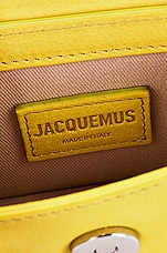JACQUEMUS Le Chiquito Bag in Neon Yellow, view 7, click to view large image.