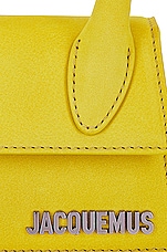 JACQUEMUS Le Chiquito Bag in Neon Yellow, view 8, click to view large image.