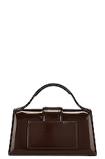 JACQUEMUS Le Bambino Bag in Midnight Brown, view 4, click to view large image.