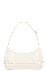 JACQUEMUS Le Bisou Ceinture Bag in Off White, view 3, click to view large image.