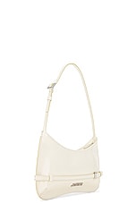 JACQUEMUS Le Bisou Ceinture Bag in Off White, view 4, click to view large image.