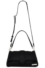 JACQUEMUS Le Bambimou Nylon Bag in Black, view 1, click to view large image.