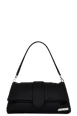 JACQUEMUS Le Bambimou Nylon Bag in Black, view 3, click to view large image.