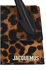 JACQUEMUS Le Chiquito Long in Print Leopard Brown, view 8, click to view large image.
