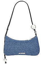 JACQUEMUS Le Bisoue Perle Bag in Blue, view 1, click to view large image.