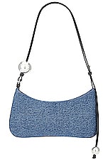 JACQUEMUS Le Bisoue Perle Bag in Blue, view 3, click to view large image.