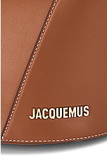JACQUEMUS Le Petit Tourni in Light Brown 2, view 7, click to view large image.