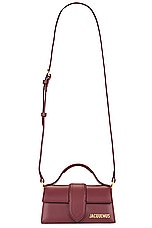 JACQUEMUS Le Bambino in Dark Burgundy, view 1, click to view large image.
