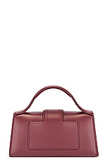 JACQUEMUS Le Bambino in Dark Burgundy, view 4, click to view large image.