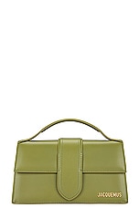 JACQUEMUS Le Grand Bambino in Khaki, view 3, click to view large image.