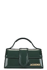 JACQUEMUS Le Bambino in Dark Green, view 3, click to view large image.