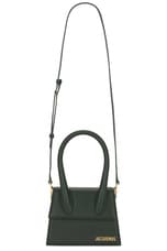 JACQUEMUS Le Chiquito Moyen in Dark Green, view 1, click to view large image.