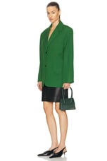JACQUEMUS Le Chiquito Moyen in Dark Green, view 2, click to view large image.