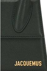 JACQUEMUS Le Chiquito Moyen in Dark Green, view 8, click to view large image.