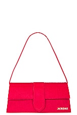 JACQUEMUS Le Bambino Long in Dark Red, view 1, click to view large image.
