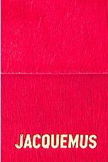 JACQUEMUS Le Bambino Long in Dark Red, view 6, click to view large image.