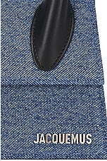 JACQUEMUS Le Chiquito Moyen in Blue, view 8, click to view large image.